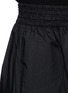 Detail View - Click To Enlarge - ACNE STUDIOS - 'Morello Pop' shirred waist poplin culottes