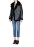 Figure View - Click To Enlarge - ACNE STUDIOS - 'Velocite' shearling leather jacket