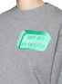Detail View - Click To Enlarge - ACNE STUDIOS - 'Bird Patch' embroidery appliqué sweatshirt