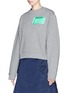 Front View - Click To Enlarge - ACNE STUDIOS - 'Bird Patch' embroidery appliqué sweatshirt
