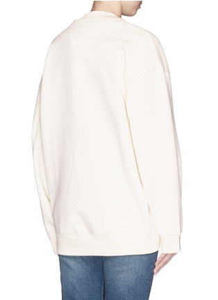 Back View - Click To Enlarge - ACNE STUDIOS - 'Say No to Drugs' embroidery sweatshirt