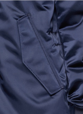 Detail View - Click To Enlarge - ACNE STUDIOS - 'Aude' long bomber jacket