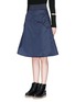 Front View - Click To Enlarge - ACNE STUDIOS - 'Pag' nylon A-line skirt