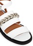 Detail View - Click To Enlarge - GIVENCHY - Curb chain leather flatform sandals