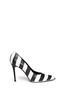 Main View - Click To Enlarge - GIVENCHY - Stripe print leather pumps