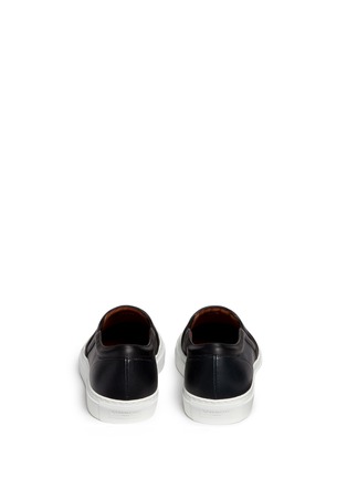 Back View - Click To Enlarge - GIVENCHY - Small Rottweiler print leather slip-ons