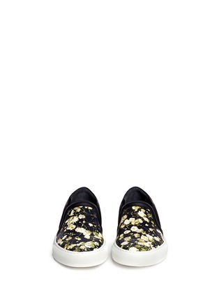 Figure View - Click To Enlarge - GIVENCHY - Baby's breath floral print leather skate slip-ons