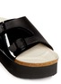 Detail View - Click To Enlarge - SACAI - Double buckle flatform slide sandals