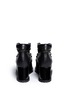Back View - Click To Enlarge - SACAI - Open vamp patent leather platform mountain boots