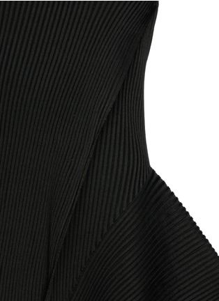 Detail View - Click To Enlarge - STELLA MCCARTNEY - Asymmetric rib knit dress