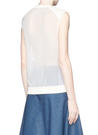 Back View - Click To Enlarge - STELLA MCCARTNEY - 'Superstellaheroes' mask embroidery mesh top
