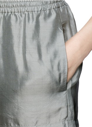 Detail View - Click To Enlarge - STELLA MCCARTNEY - Drawstring silk voile shorts