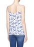 Back View - Click To Enlarge - STELLA MCCARTNEY - Flower embroidery appliqué cloud print organic cotton top