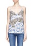 Main View - Click To Enlarge - STELLA MCCARTNEY - Flower embroidery appliqué cloud print organic cotton top