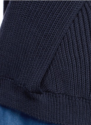 Detail View - Click To Enlarge - STELLA MCCARTNEY - Cutout twist front cotton sweater