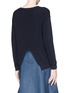 Back View - Click To Enlarge - STELLA MCCARTNEY - Cutout twist front cotton sweater