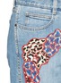 Detail View - Click To Enlarge - STELLA MCCARTNEY - Patchwork appliqué cloud embroidery slim boyfriend jeans