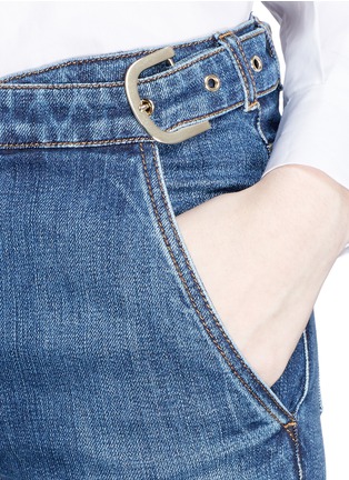Detail View - Click To Enlarge - STELLA MCCARTNEY - Buckle bell bottom jeans