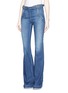 Front View - Click To Enlarge - STELLA MCCARTNEY - Buckle bell bottom jeans