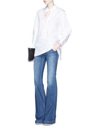 Figure View - Click To Enlarge - STELLA MCCARTNEY - Buckle bell bottom jeans