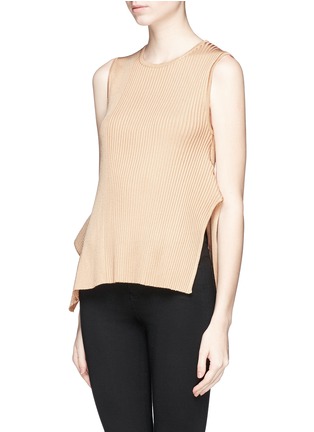 Front View - Click To Enlarge - STELLA MCCARTNEY - Contrast hem knit top