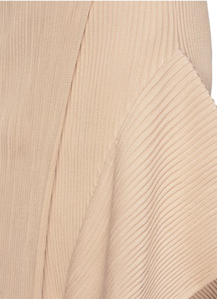 Detail View - Click To Enlarge - STELLA MCCARTNEY - Rib knit asymmetric skirt