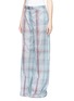 Front View - Click To Enlarge - STELLA MCCARTNEY - Check print wide leg silk pants