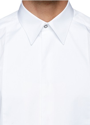 Detail View - Click To Enlarge - - - 'Gold' soft bib cotton poplin shirt