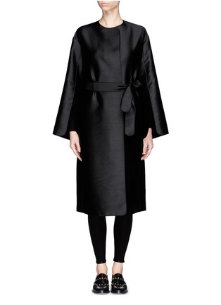 Main View - Click To Enlarge - THE ROW - 'Rocho' collarless mohair-silk coat