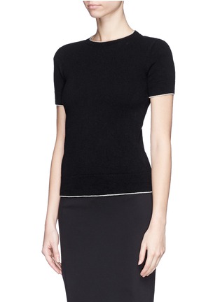 Front View - Click To Enlarge - THE ROW - 'Brooke' short sleeve cashmere sweater