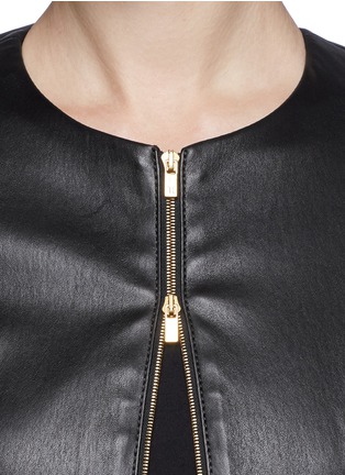 Detail View - Click To Enlarge - THE ROW - 'Anasta' peplum leather jacket
