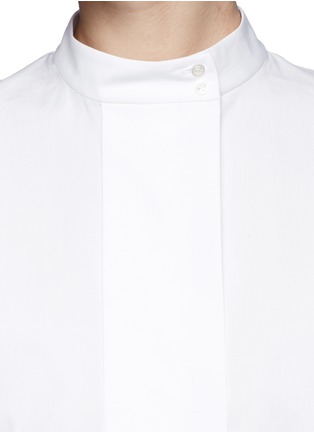 Detail View - Click To Enlarge - THE ROW - 'Alex' Mandarin collar poplin shirt