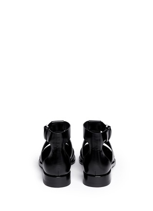 Back View - Click To Enlarge - ALEXANDER WANG - 'Lyoka' perforated leather sandals