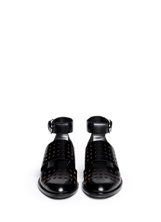 Figure View - Click To Enlarge - ALEXANDER WANG - 'Lyoka' perforated leather sandals