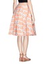 Back View - Click To Enlarge - CHICTOPIA - Sheep jacquard wool blend pleat flare skirt