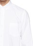 Detail View - Click To Enlarge - SACAI - Bungee drawstring hem poplin shirt