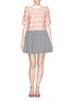 Figure View - Click To Enlarge - CHICTOPIA - Sheep jacquard wool blend boxy top