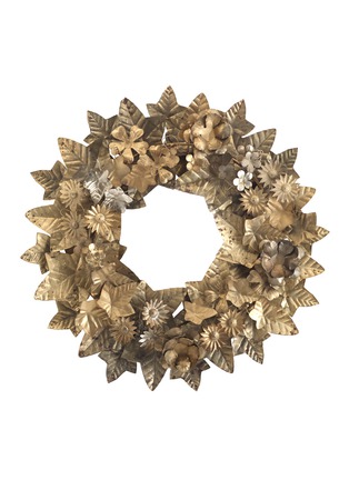 Main View - Click To Enlarge - SHISHI - Floral metal wreath