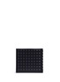 Back View - Click To Enlarge - BALENCIAGA - Embossed grid leather bifold wallet