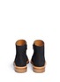 Back View - Click To Enlarge - CHLOÉ - Matte leather ankle boots
