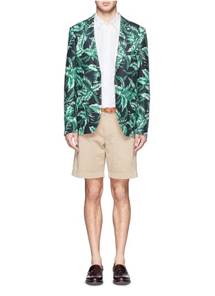 Figure View - Click To Enlarge - SCOTCH & SODA - Textured floral print blazer