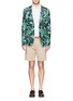 Figure View - Click To Enlarge - SCOTCH & SODA - Textured floral print blazer