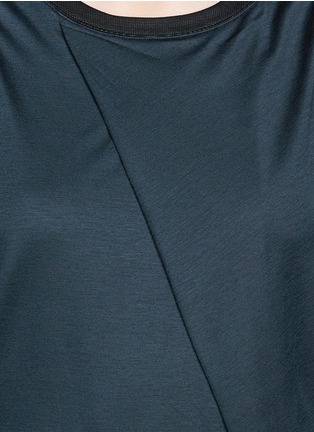 Detail View - Click To Enlarge - HELMUT LANG - Single pleated sleeveless combo dress