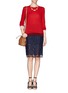 Figure View - Click To Enlarge - TORY BURCH - 'Iberia' cashmere sweater
