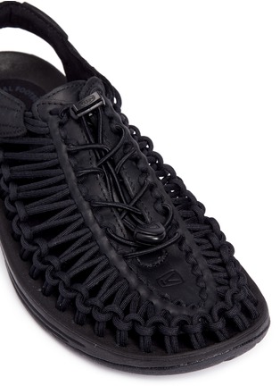 Detail View - Click To Enlarge - KEEN - 'Uneek Leather' cord sandal sneakers