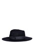 Figure View - Click To Enlarge - MAISON MICHEL - 'Charles' ribbed hemp straw fedora hat