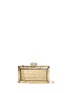 Main View - Click To Enlarge - JUDITH LEIBER - 'Cayman Coffered Rectangle' crocodile leather box clutch