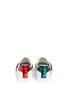 Back View - Click To Enlarge - GUCCI - 'Ace' safety pin embellished leather sneakers