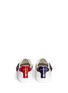 Back View - Click To Enlarge - GUCCI - 'Ace' snake embellished leather sneakers