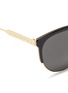 Detail View - Click To Enlarge - VICTORIA BECKHAM - 'Layered Combination Kitten' acetate brow bar metal sunglasses